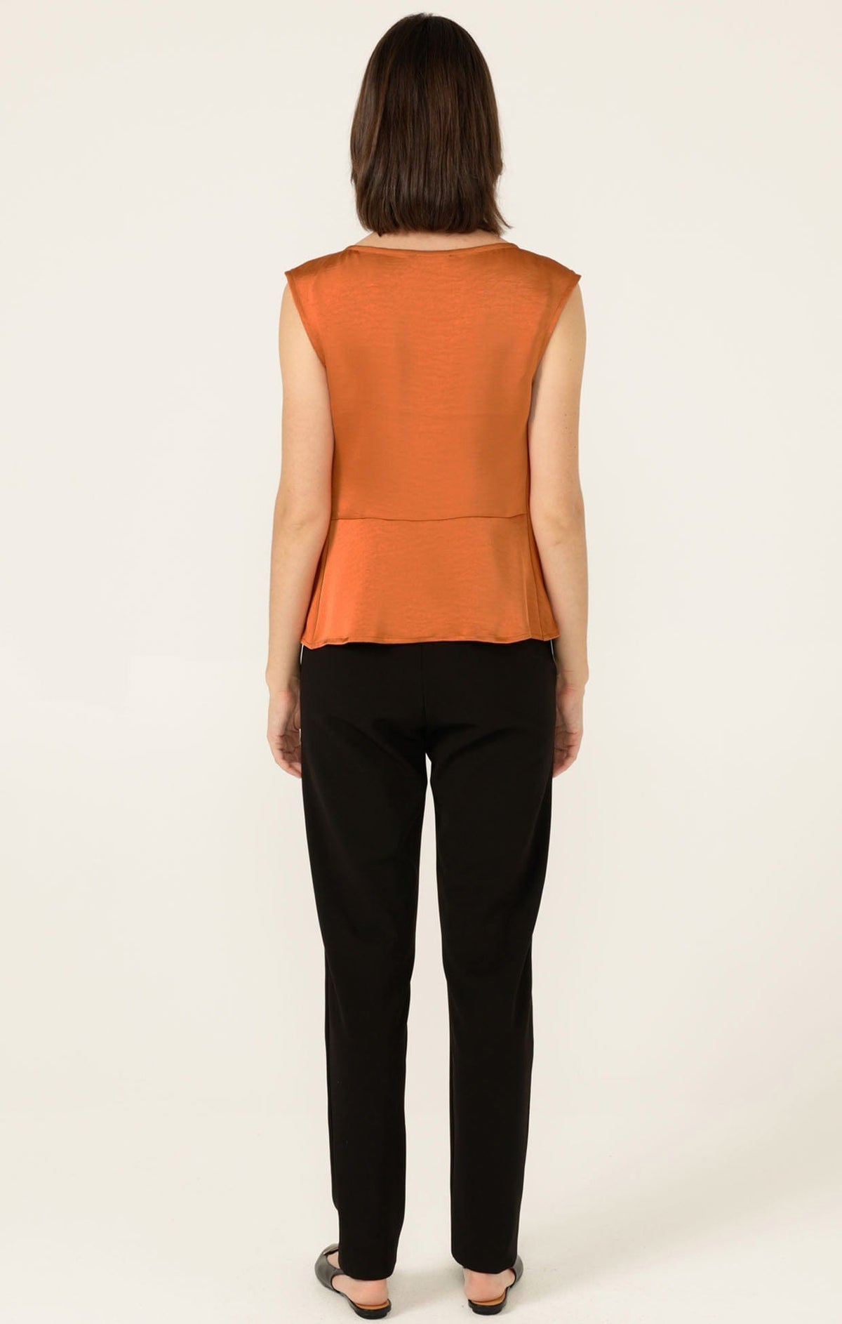 Sacha Drake Luxe Cowl Bias Top (Copper)