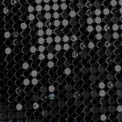 Olga Berg ELTON Mesh Cross Body Bag - BLACK