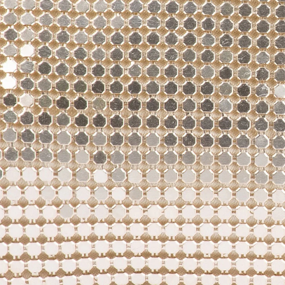 Olga Berg SYLVIA Mesh Pouch - GOLD
