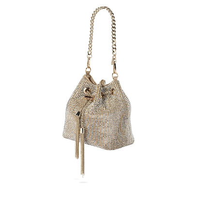 Olga Berg MIRANDA Drawstring Top Handle - CHAMPAGNE