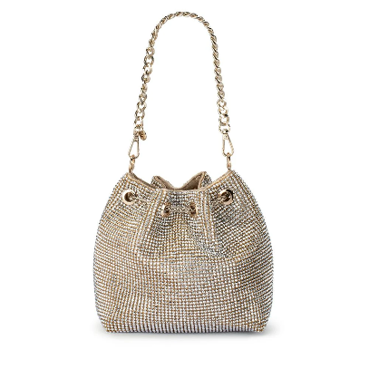 Olga Berg MIRANDA Drawstring Top Handle - CHAMPAGNE