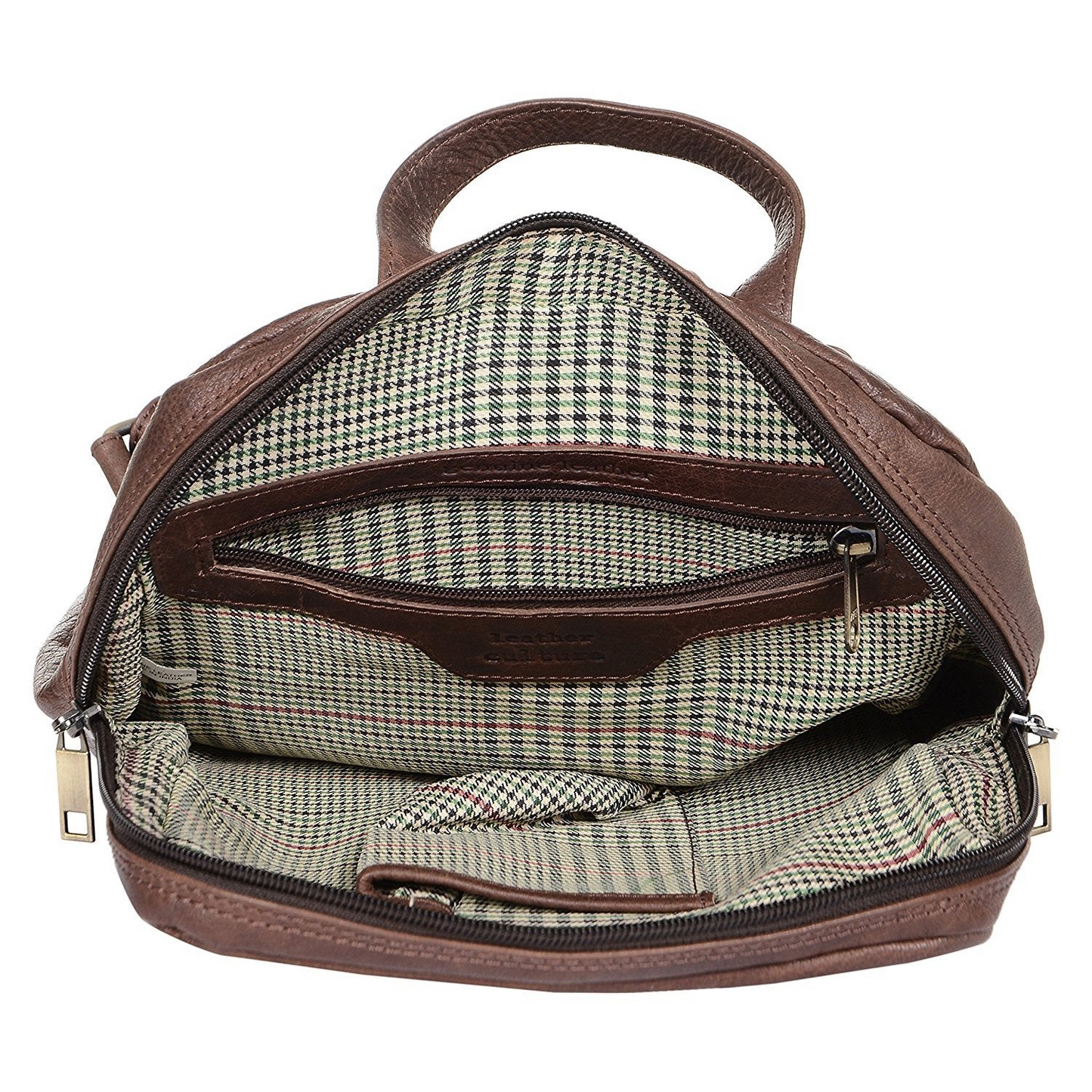 Compact Chocolate Leather Bag