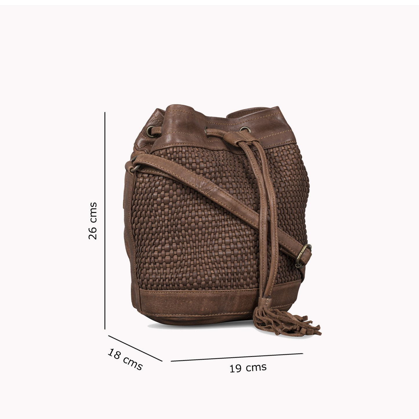 URBAN - genuine leather handwoven  handbag
