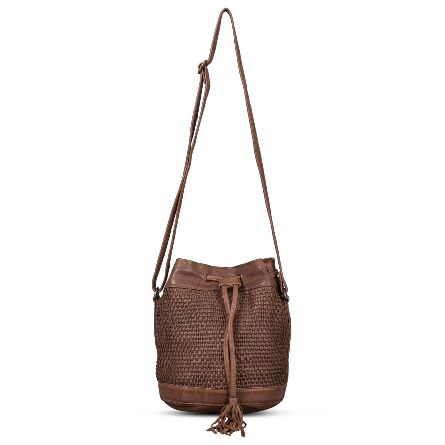 URBAN - genuine leather handwoven  handbag