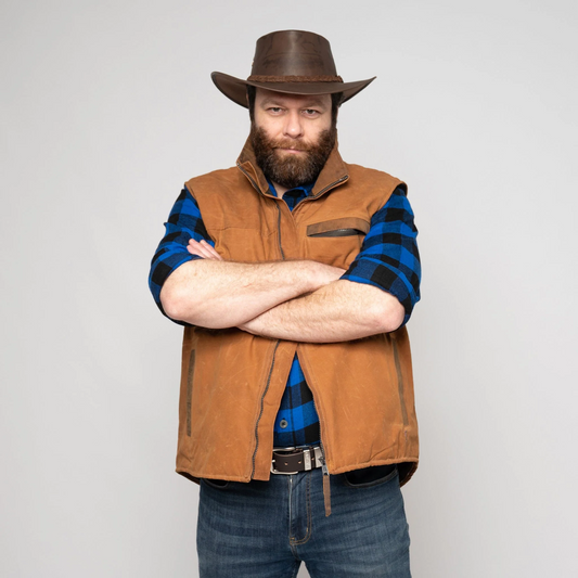 The Shepparton Dry Waxed Cotton Vest