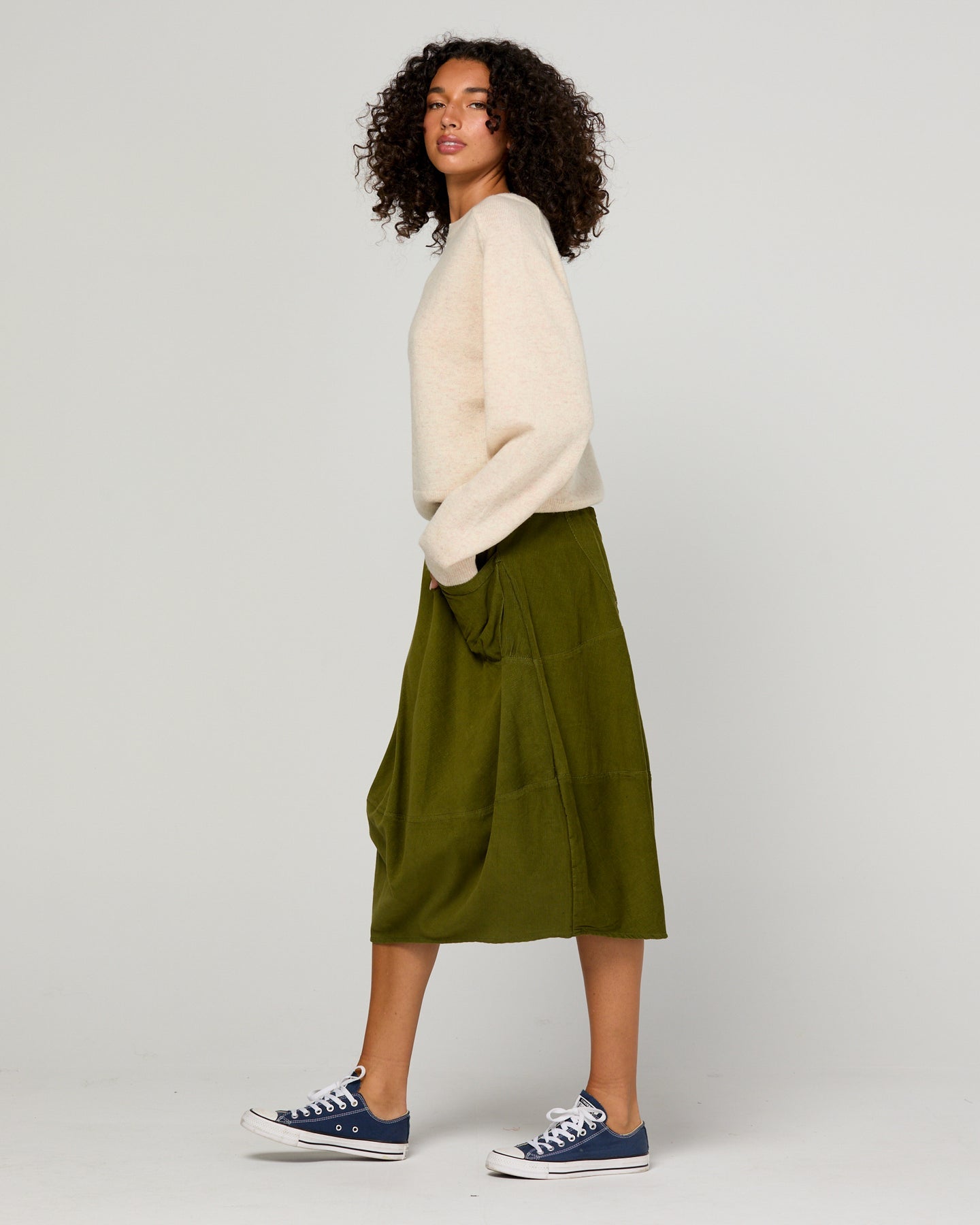 Boom Shankar chord guru skirt (Olive Green Midnight Blue or Merlot)