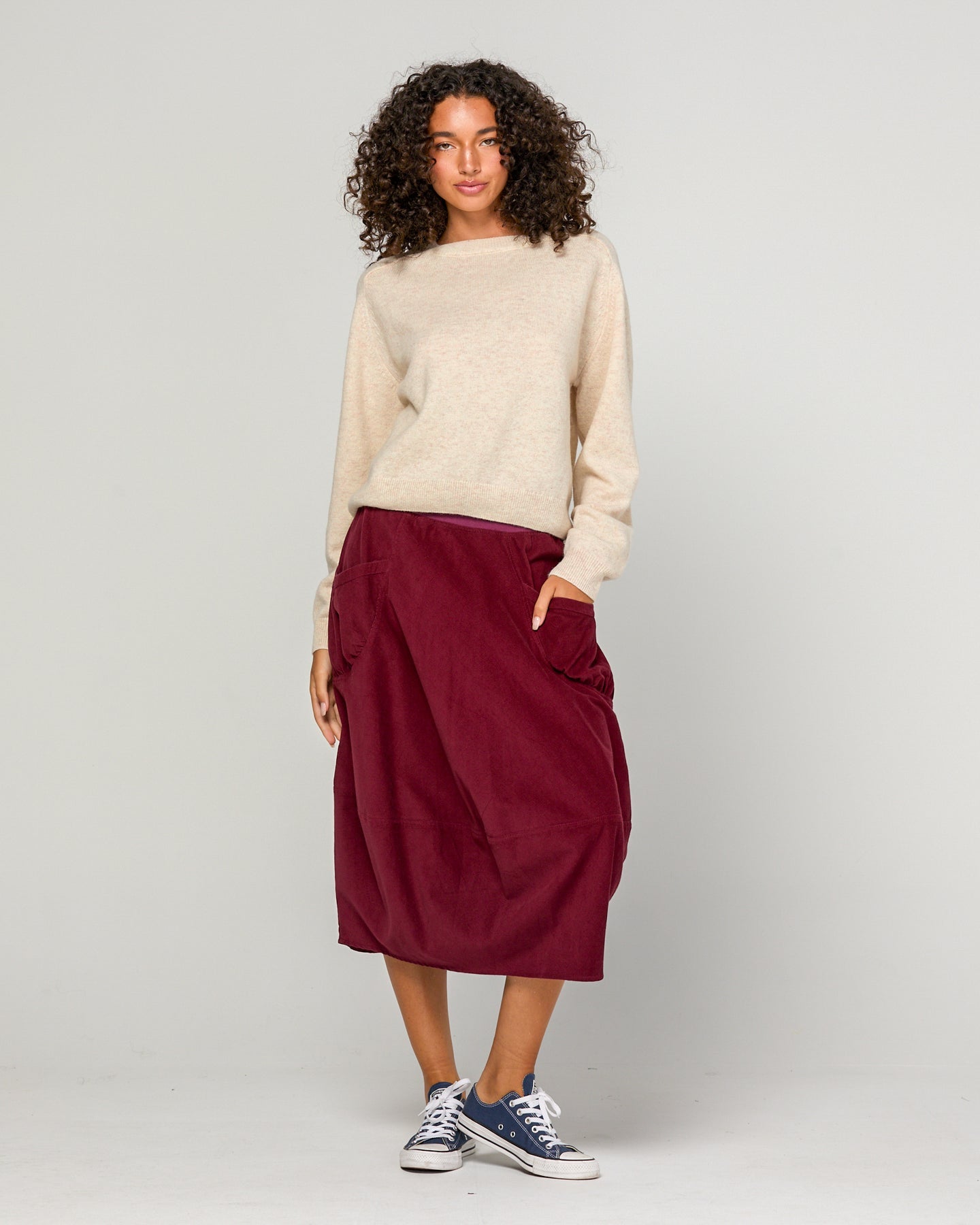 Boom Shankar chord guru skirt (Olive Green Midnight Blue or Merlot)