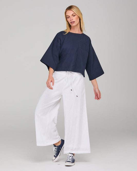 Boom Shankar Dimple Top Navy