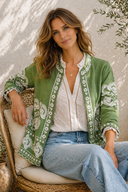 Azure & Indigo Olivine Jacket Olive