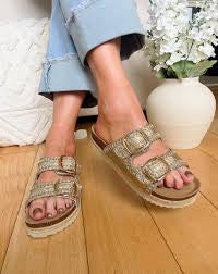 XTI Gold Sandal 145072