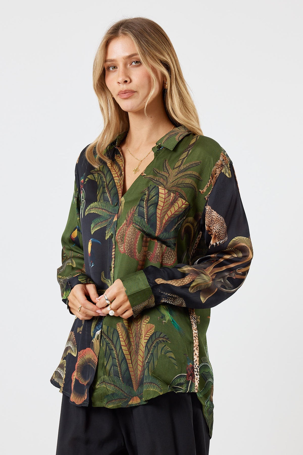 Lula Soul Cheetah Shirt Multi