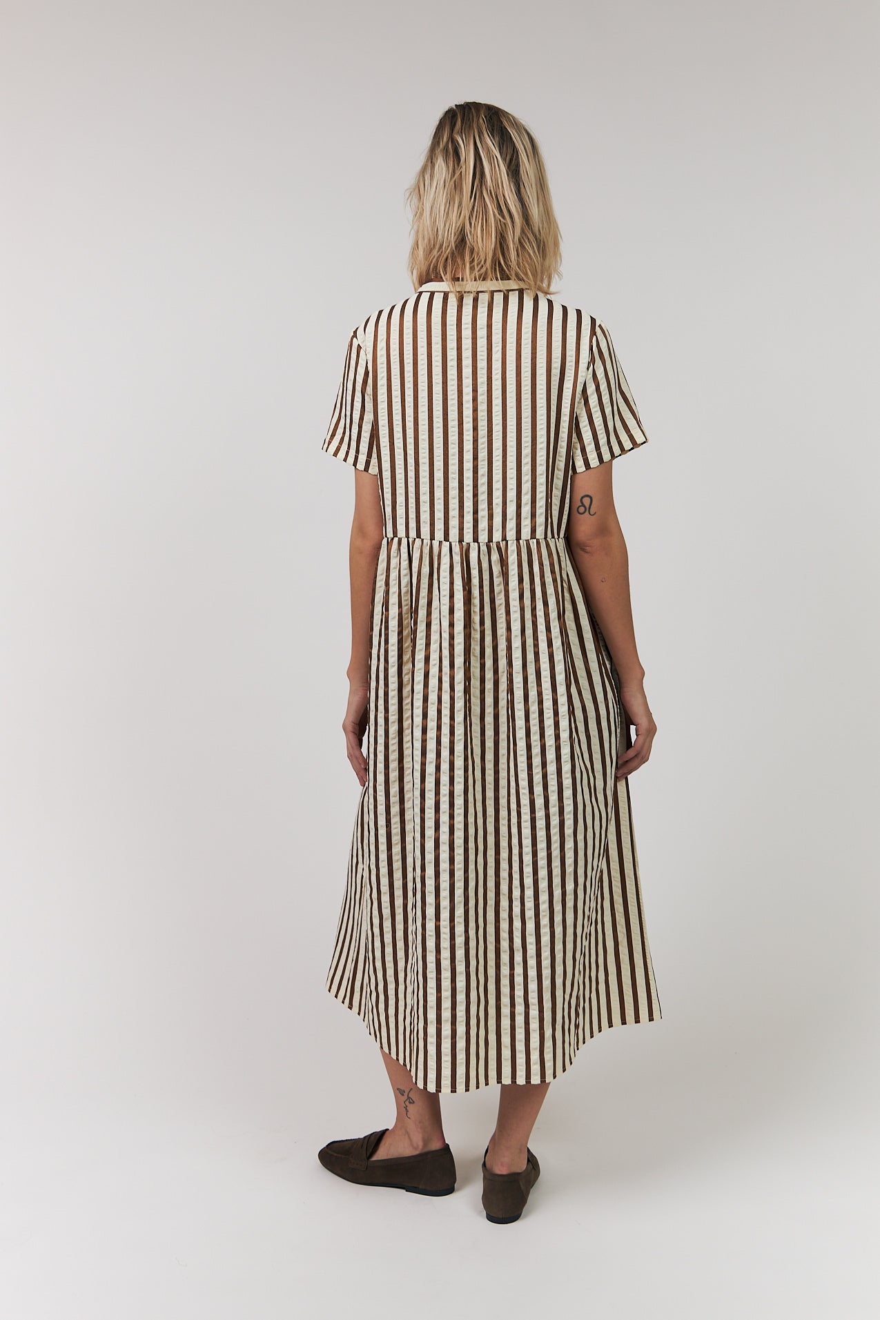 Lollys Laundry Aliya Maxi Dress Dark Mokka