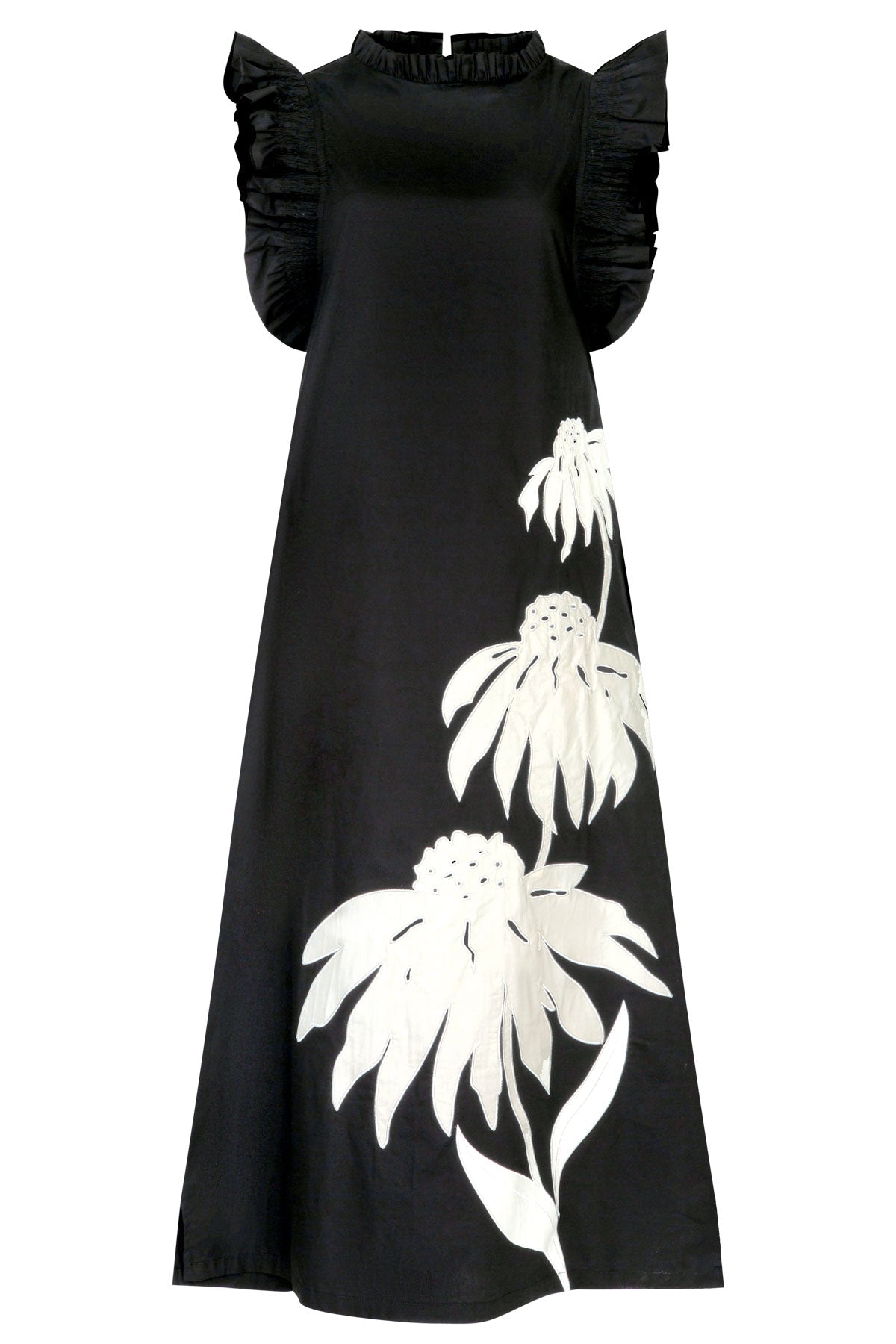 Coop by Trelise Cooper ~ Three-Mendous Blooms Dress Black & Cream