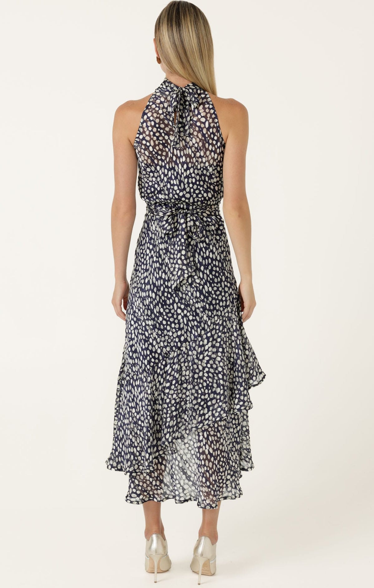Sacha Drake Austen Dress Navy White Spot