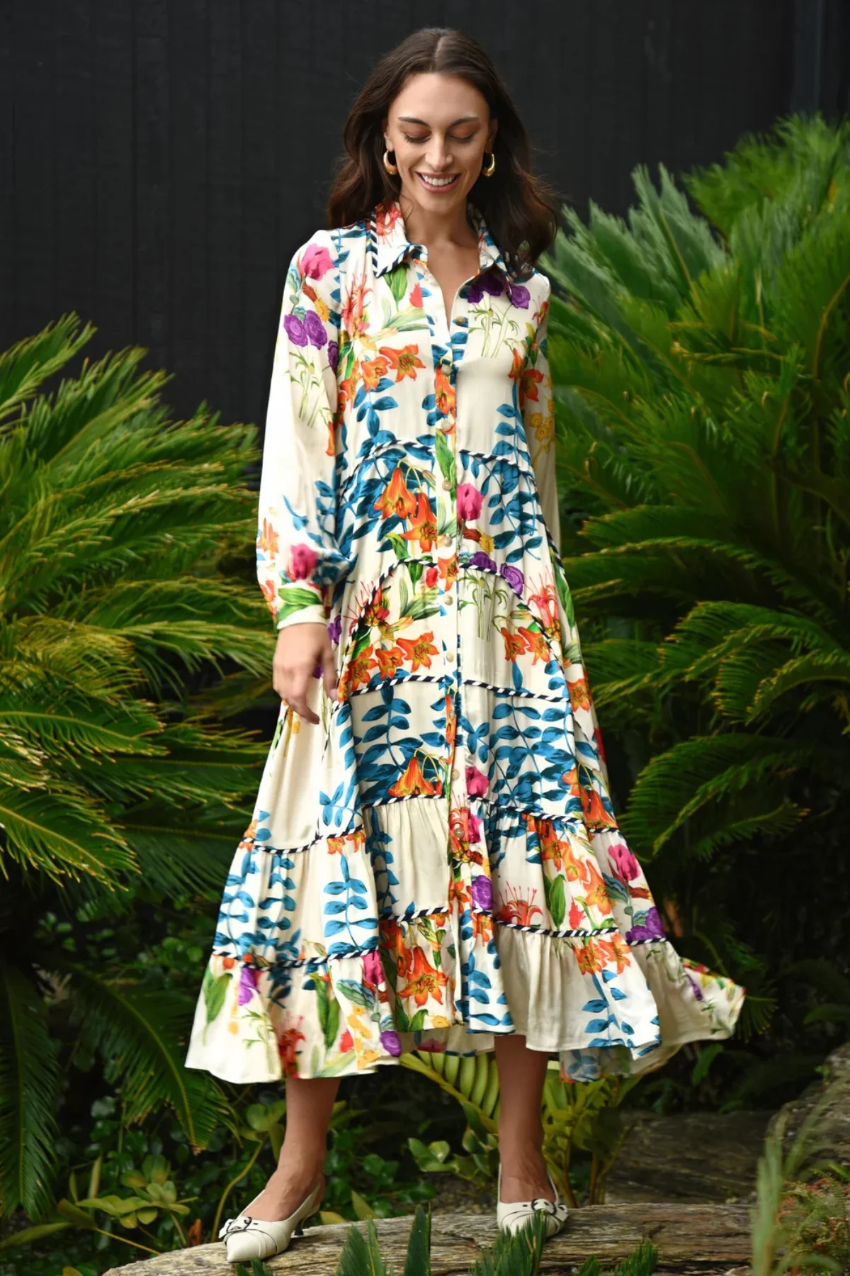 Cooper Love To The Maxi-Mum Dress/Cream Floral