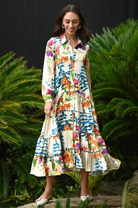 Cooper Love To The Maxi-Mum Dress/Cream Floral