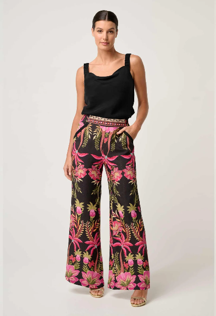 Once Was - Delray Reversible Cowl & V Neck Cami / Black or Ivory