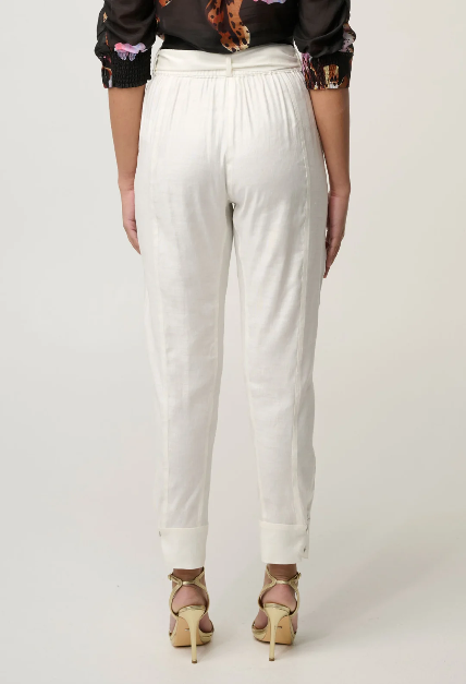 Once Was - Trinidad Stretch Linen Button Cuff Pant / Ivory