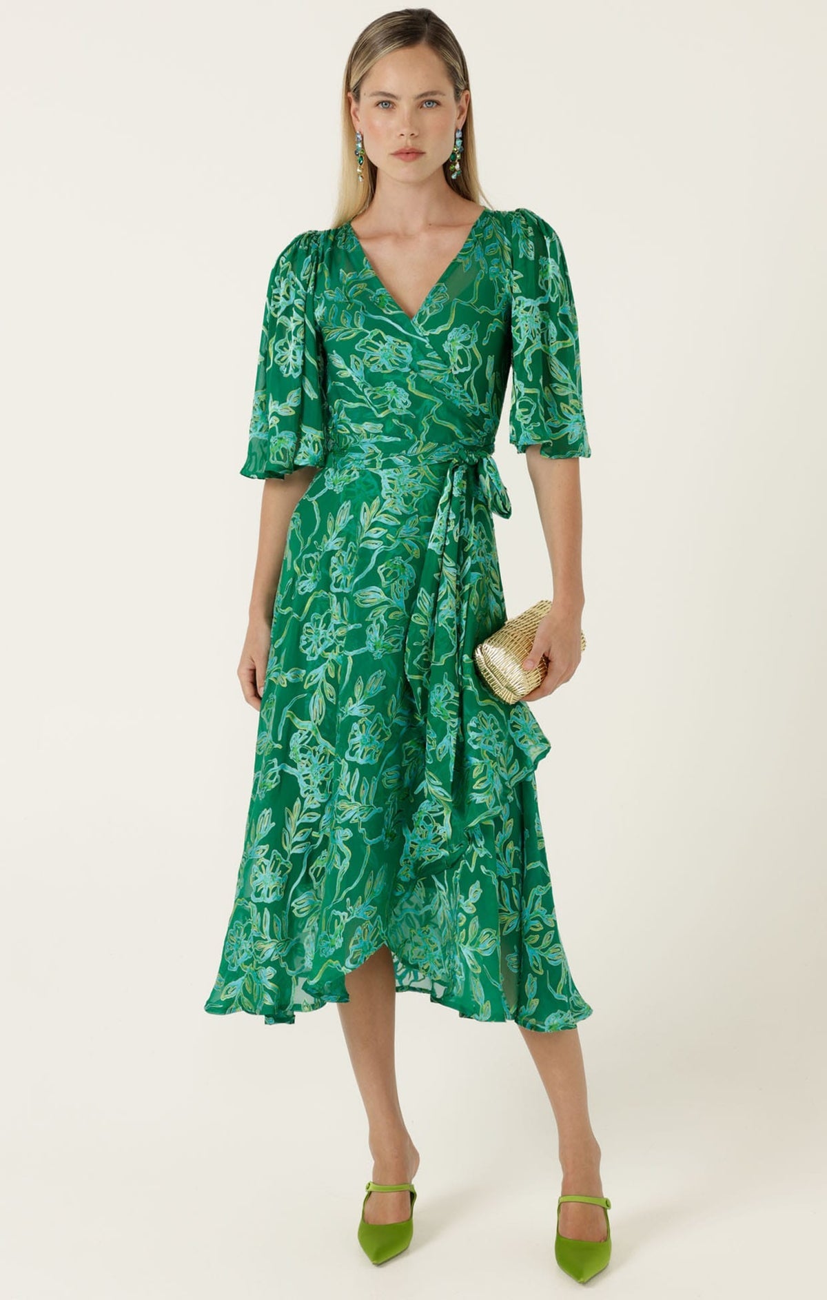 Sacha Drake Garden Maze Wrap Dress