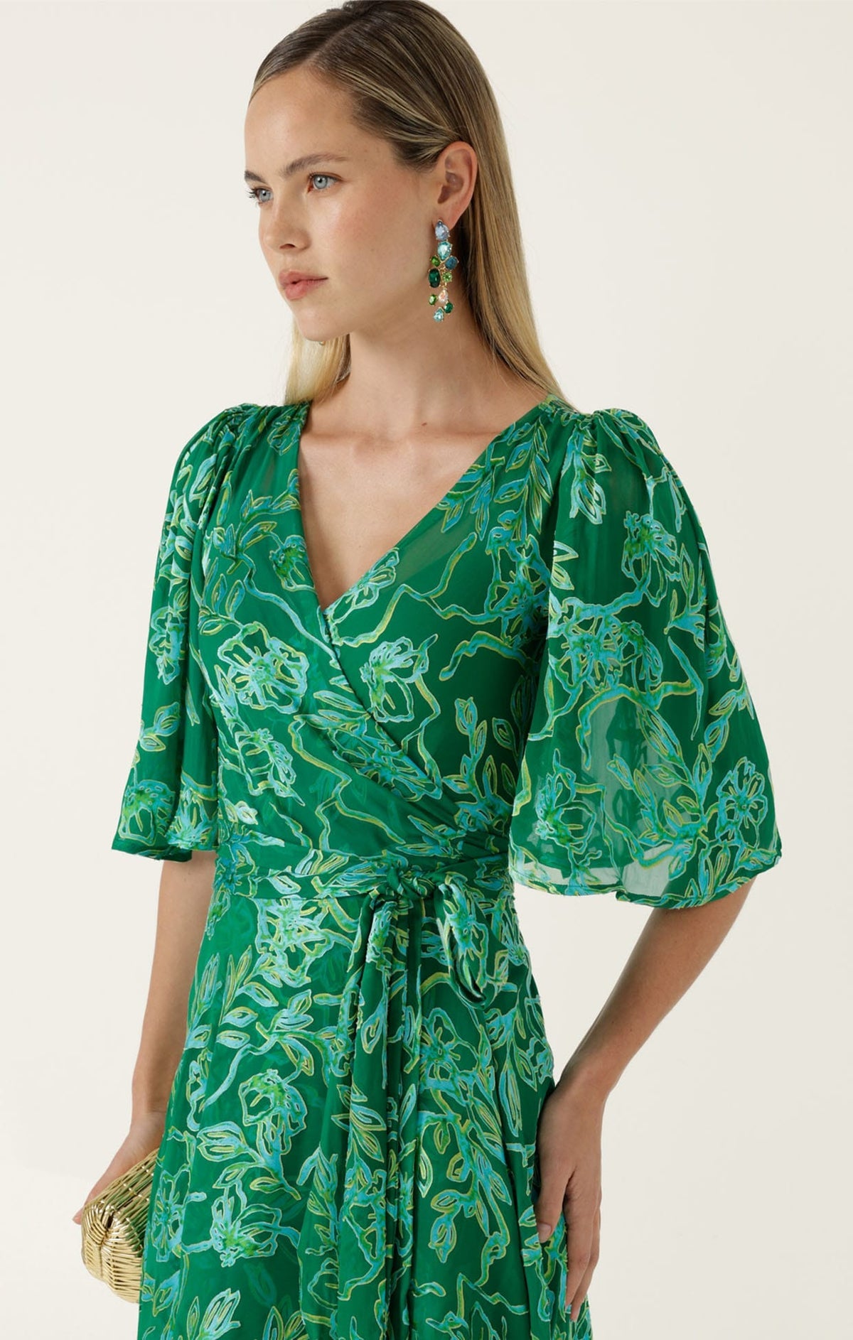 Sacha Drake Garden Maze Wrap Dress