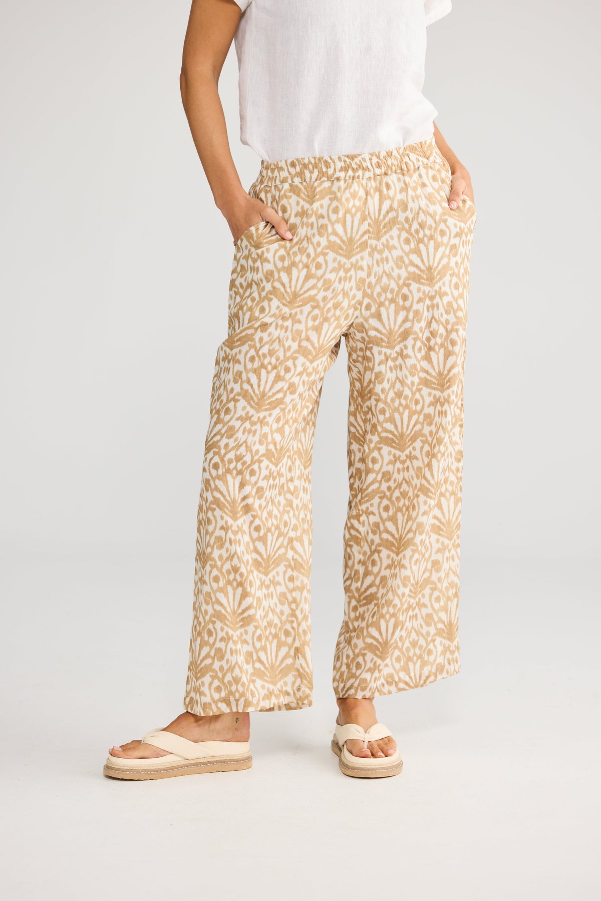 Holiday Playa Pant Taupe Spring Fan