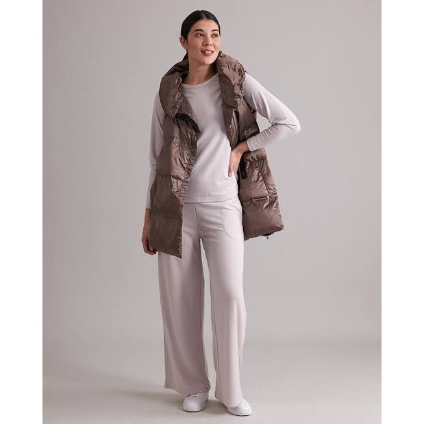 Foil Right Puff Vest Mocha