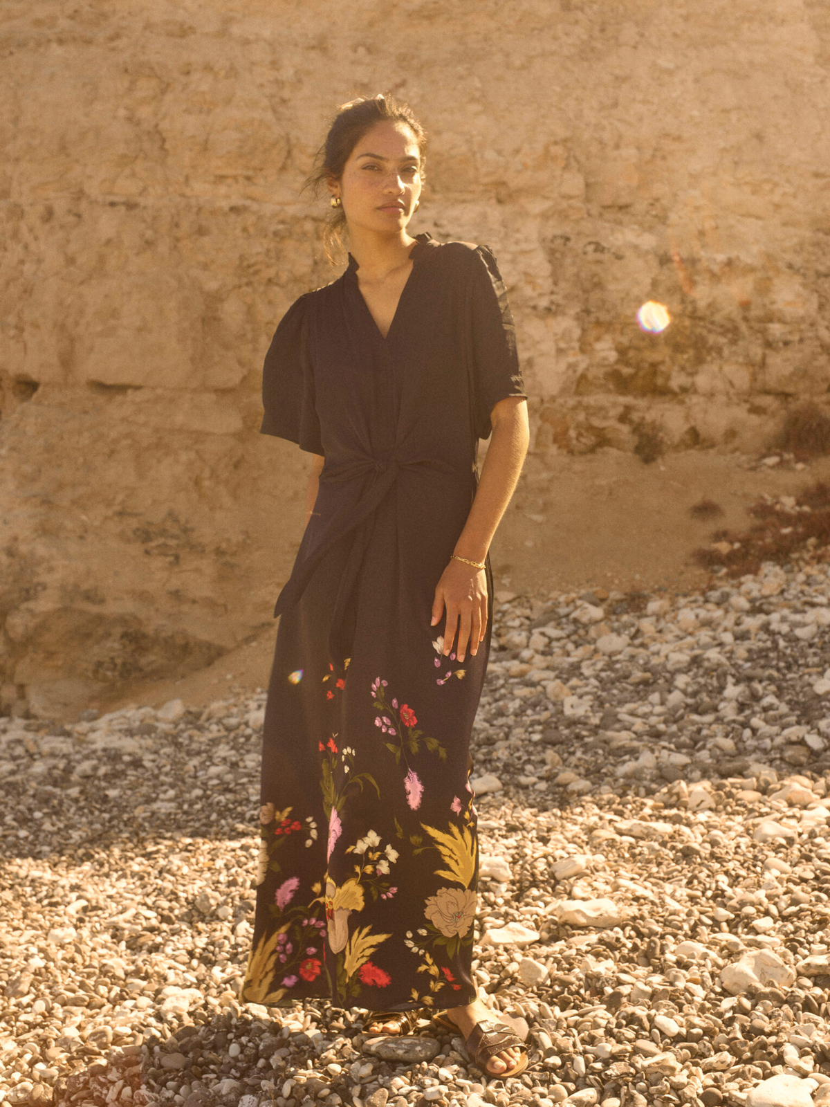 Mos Mosh Wandi Flowwi Dress Black