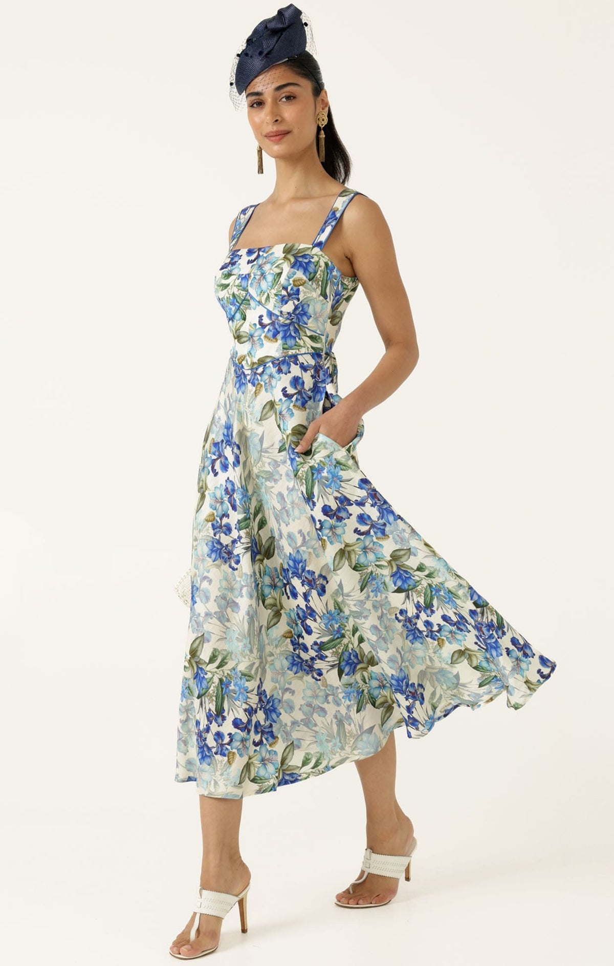 Sacha Drake Antoinette Midi - Blue Iris