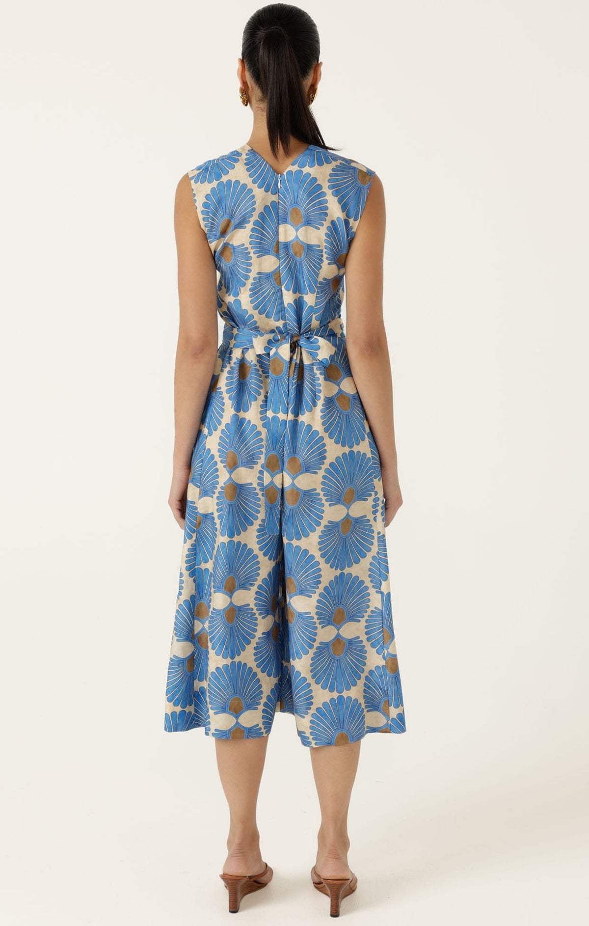 Sacha Drake Shamara Jumpsuit ~ Blue Tan