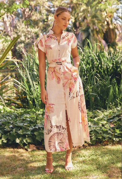 Once Was Cattleya Maxi Dress - Nautilus Bloom