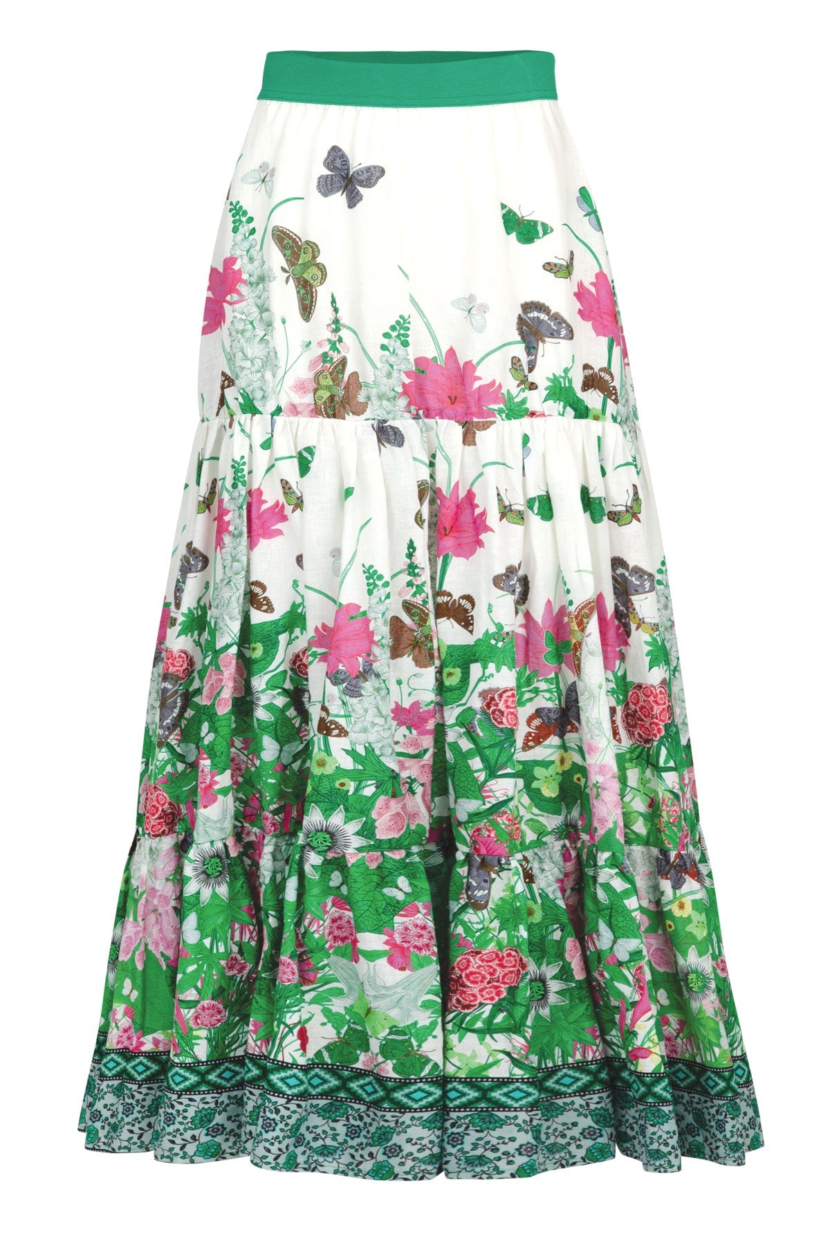 Curate Free Feeling Skirt Floral Border