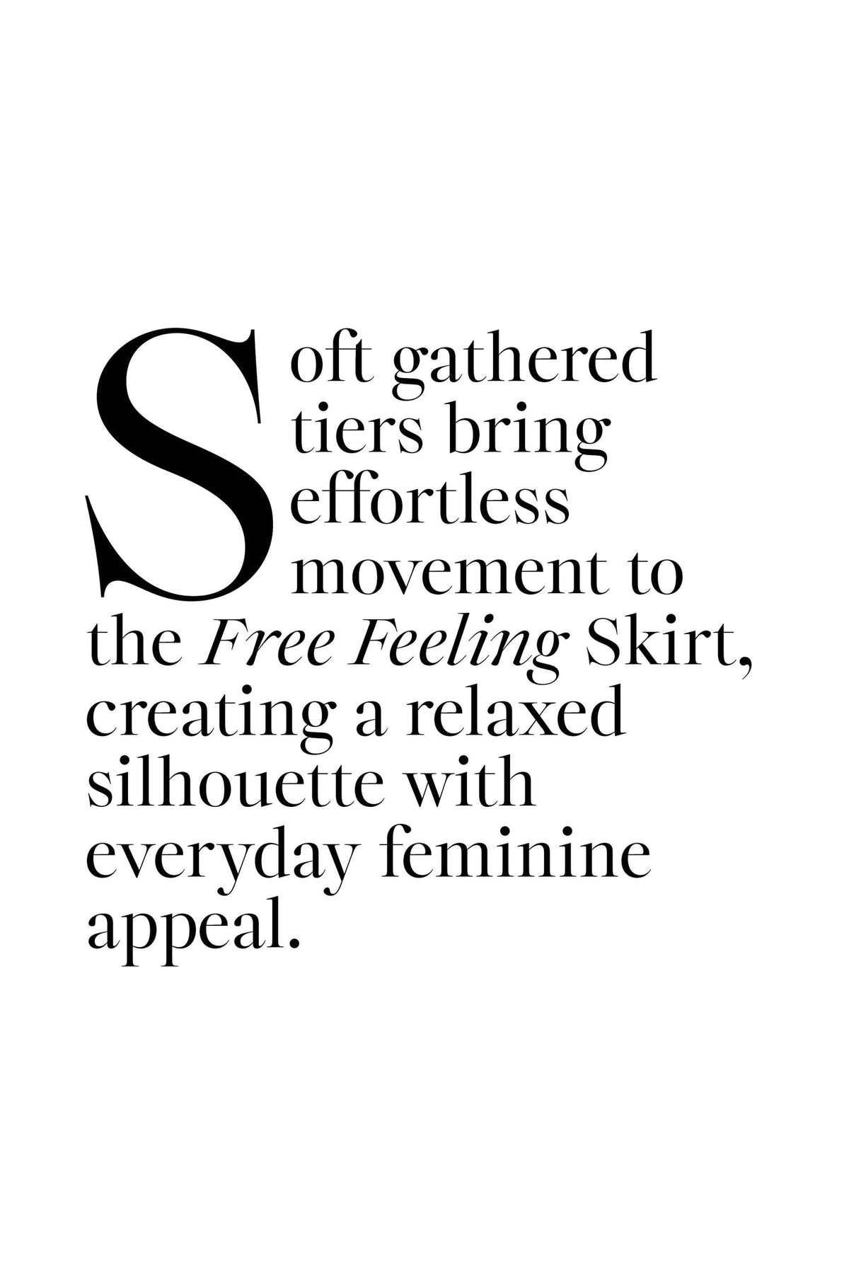 Curate Free Feeling Skirt Floral Border