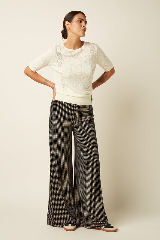 King Louie Border Palazzo Pants - Piper/Black