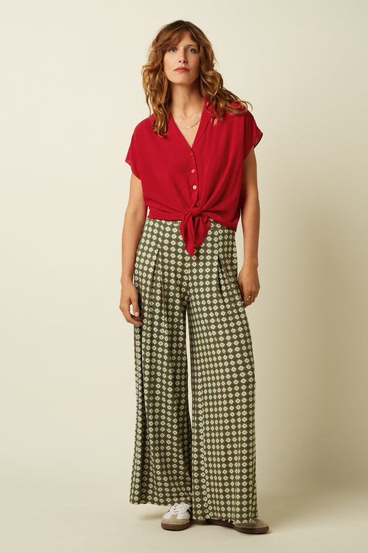 King Louie Antonia Pants - Jade/Ponderosa Green