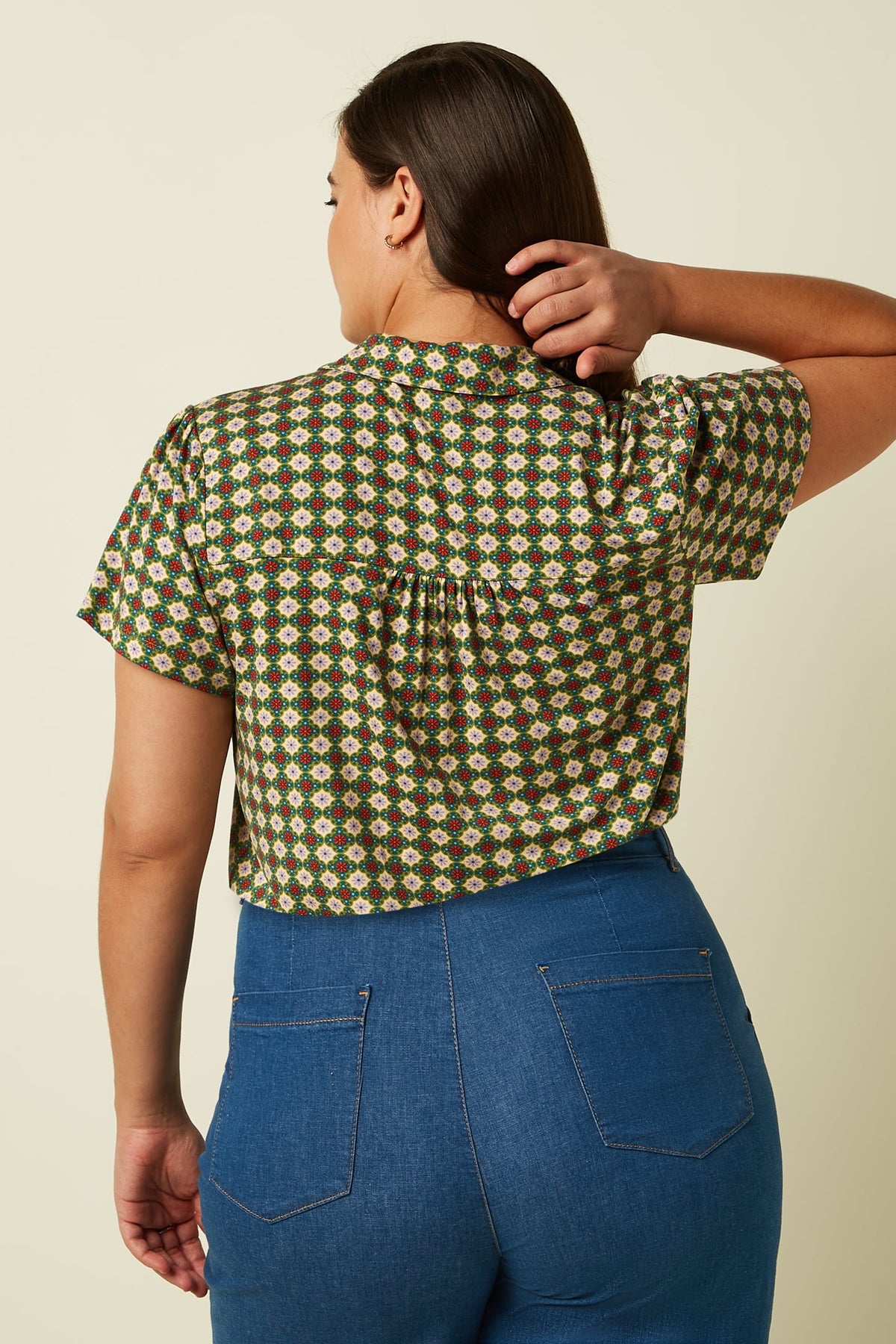 King Louie Tex Blouse - Jade/Ponderosa Green