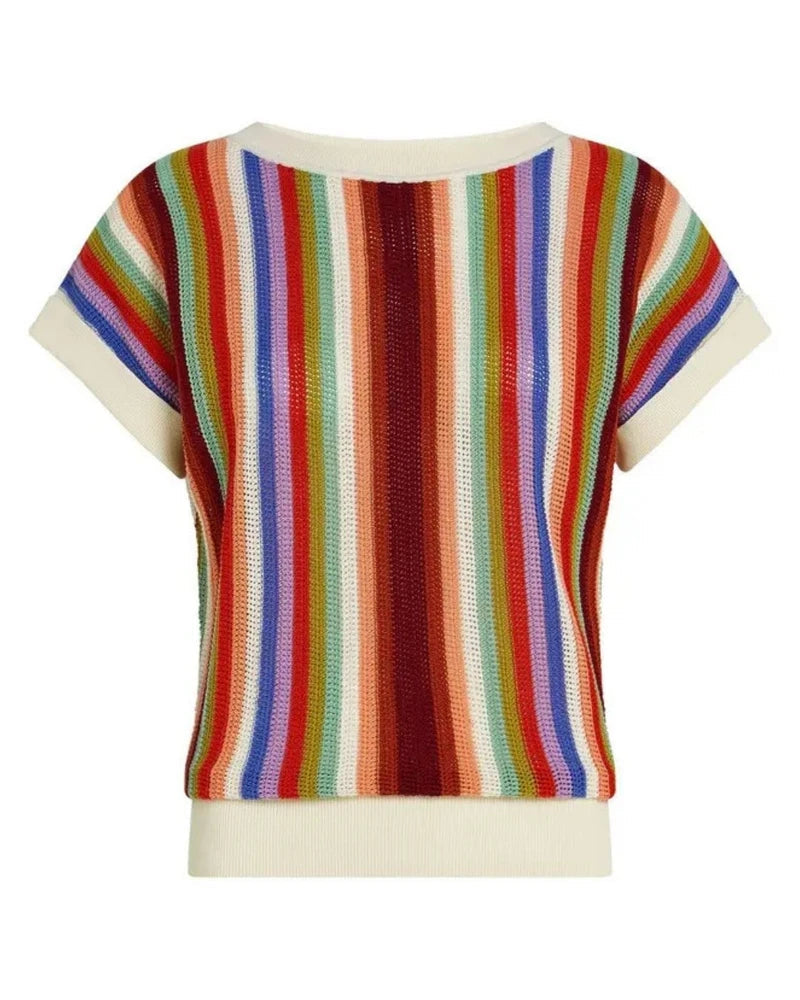 King Louie Boatneck Top Molo - Multi colour