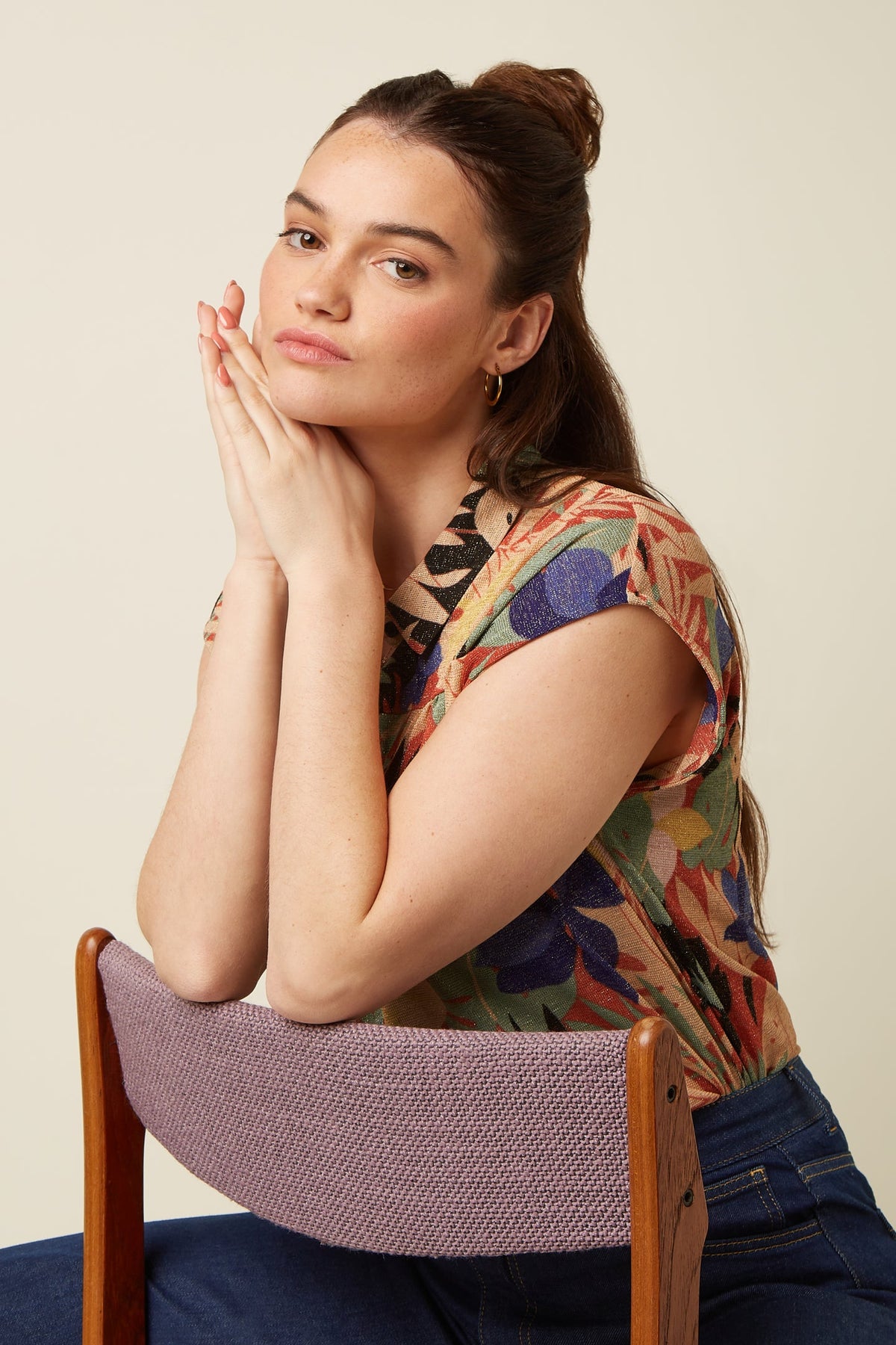 King Louie Amy Blouse - Mola/Langoustino Orange