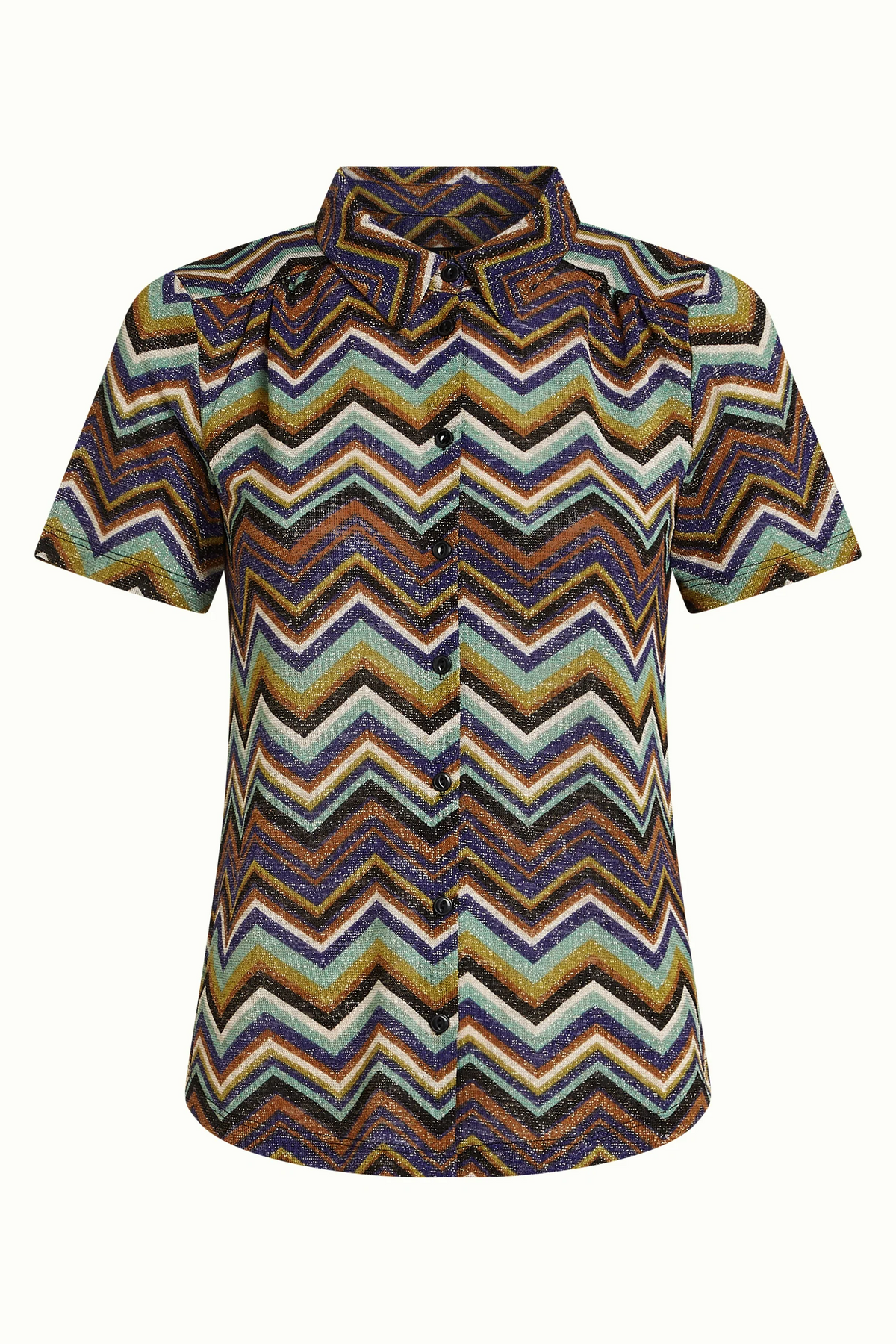 King Louie Maisie Blouse Shio - Strong Blue