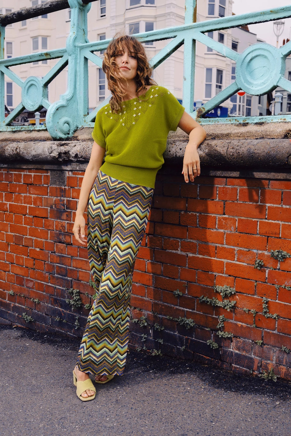 King Louie Sara Pants Shio - Strong Blue