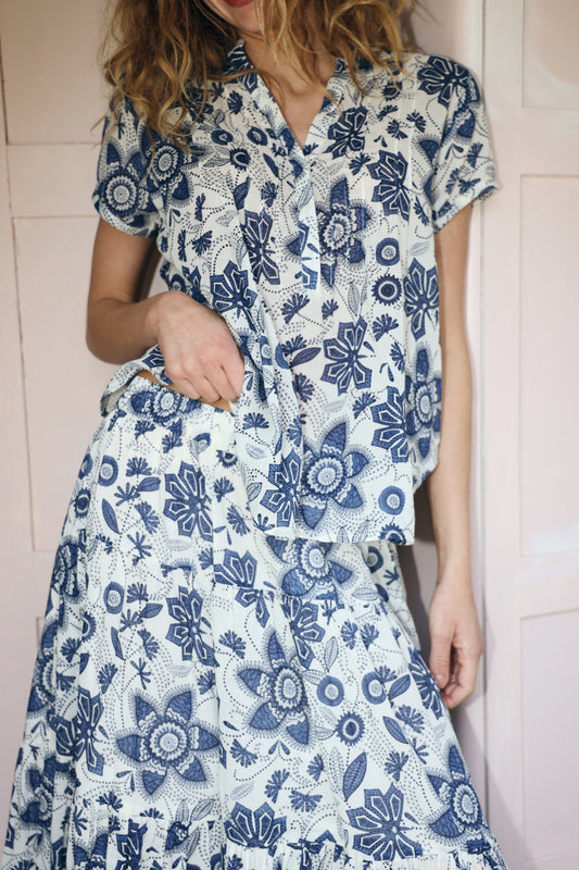 Lolly's Laundry Heather Blouse - Blue