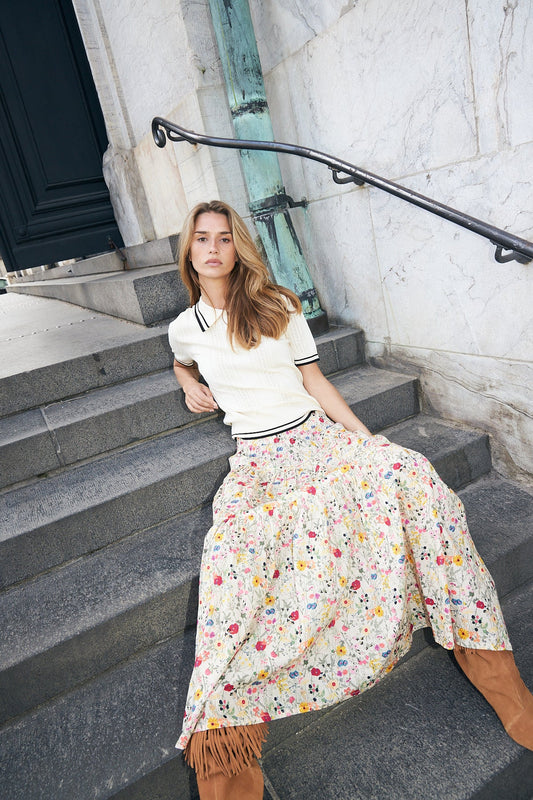 Lolly's Laundry Sunset Maxi Skirt Flower Print
