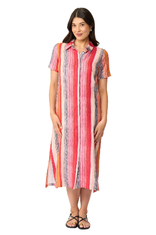 Foil Advanced Interaction Dress Sunset Stripe