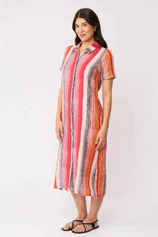 Foil Advanced Interaction Dress Sunset Stripe