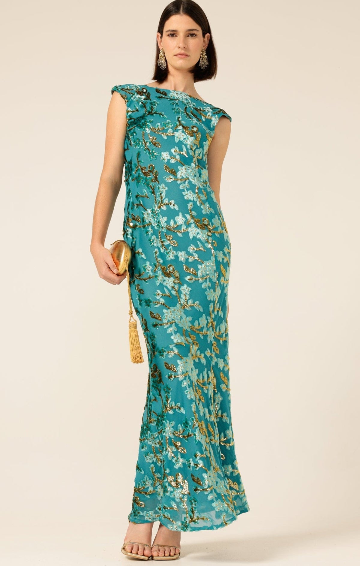 Sacha Drake Heavenly Heights Maxi Dress - Turquoise Gold