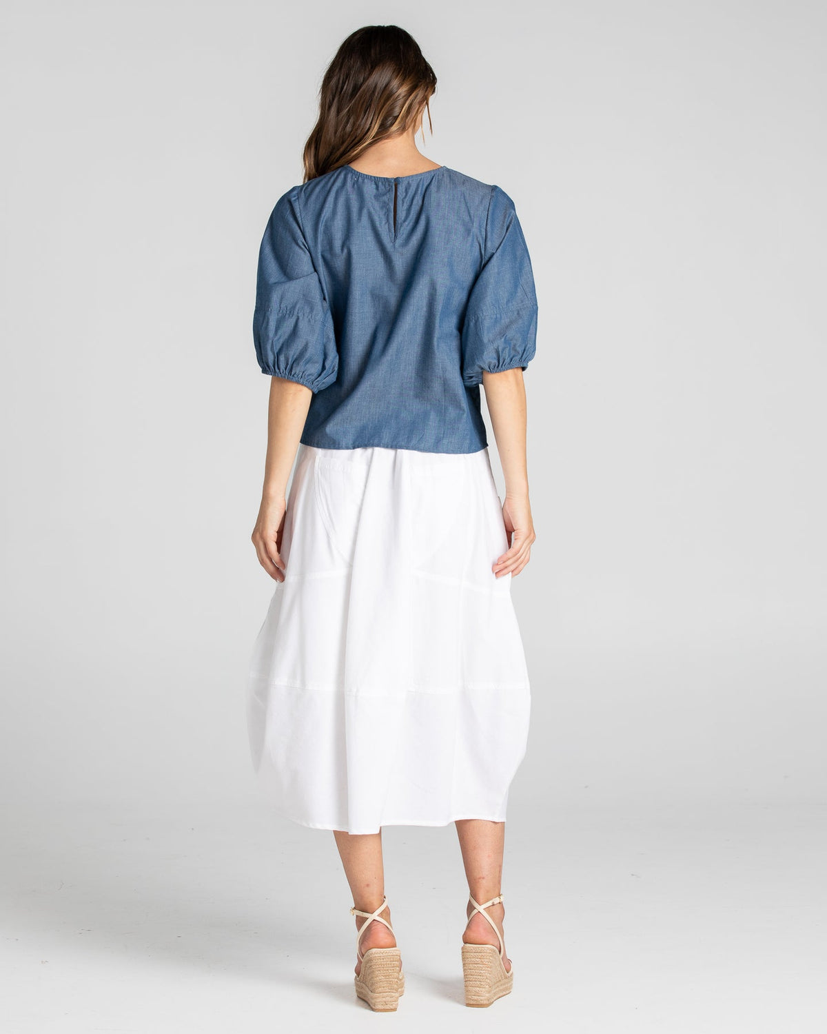 Boom Shankar Guru Skirt ~ White