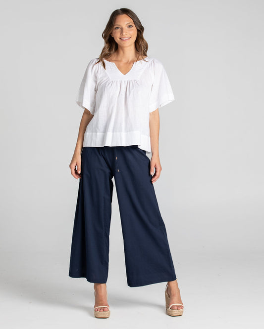 Boom Shankar Basics Freya Top ~ White / Black