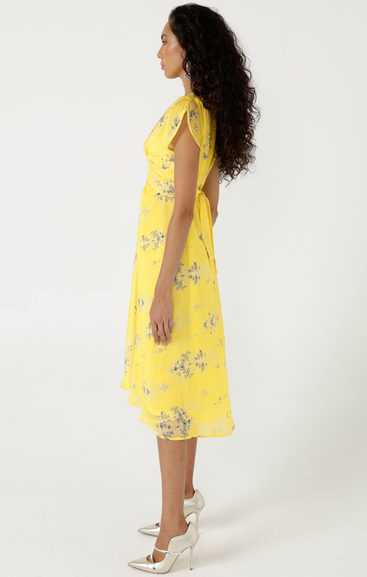 Sacha Drake Petra Midi Dress ~ Lemon