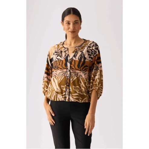 Foil Pick Up Line Blouse