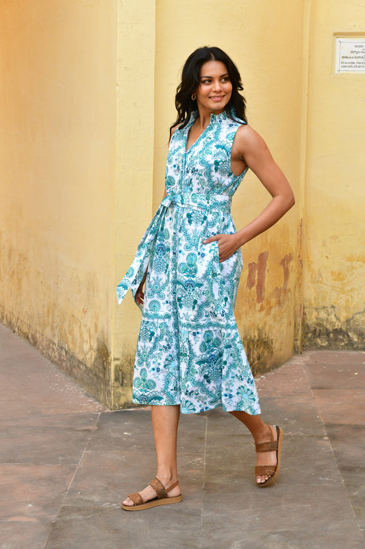 Azure and Indigo Leilani Sundress Sea
