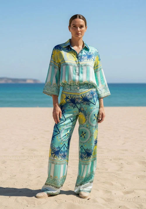 Miss Goodlife Pants Celestial Blue Multicolor